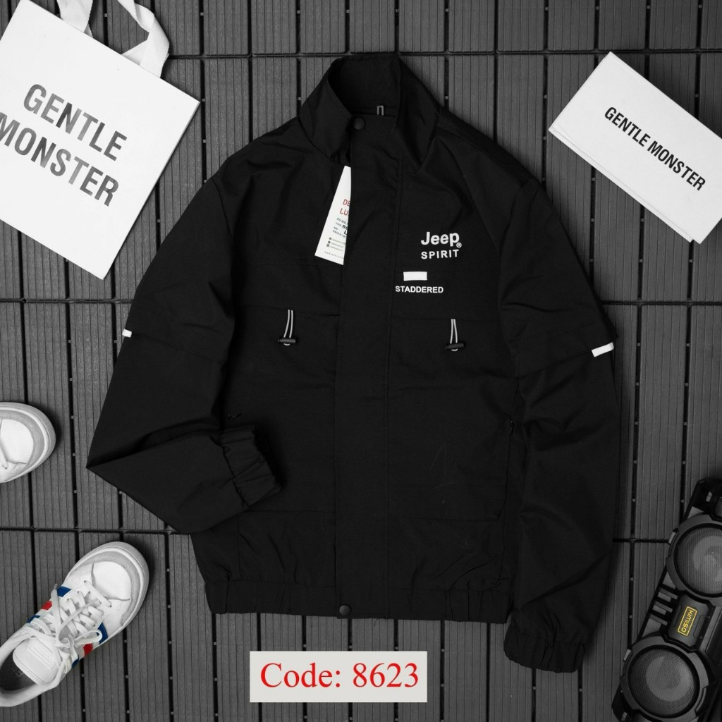 Áo khoác nam lót lưới cao cấp, áo gió nam thể thao 2 lớp thiết kế đơn giản trang trọng ZAVADO