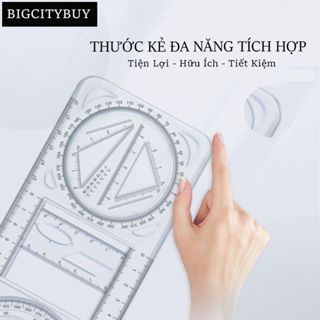 BỘ THƯỚC KẺ ĐA NĂNG ABS TÍCH HỢP TIỆN LỢI