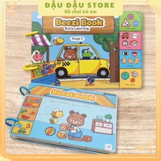 Combo 2 phiên bản beezi book - Sách bóc dán vui nhộn cho bé - Lalalababy Đậu Đậu Store