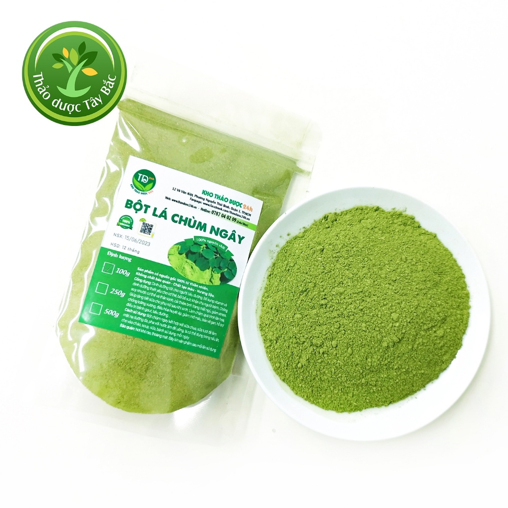 Bột lá chùm ngây Ninh Thuận, bổ sung vitamin và dưỡng chất, chống suy nhược cơ thể  I Kho thảo dược Tây Bắc