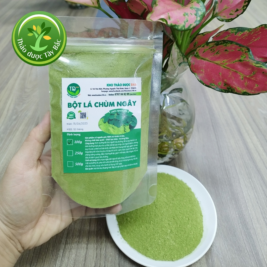 Bột lá chùm ngây Ninh Thuận, bổ sung vitamin và dưỡng chất, chống suy nhược cơ thể  I Kho thảo dược Tây Bắc