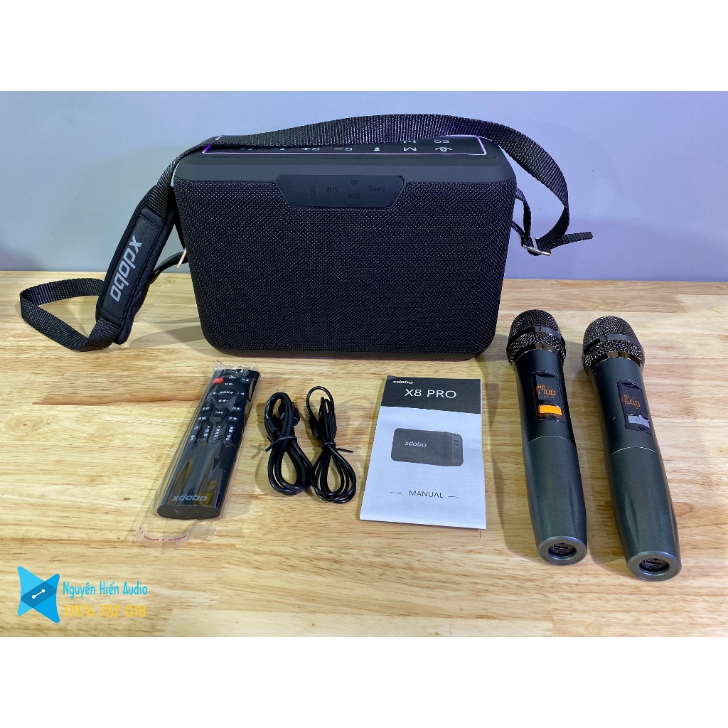 Loa Xdobo X8pro 120W Bluetooth 5.2 nghe nhạc và hát karaoke di động