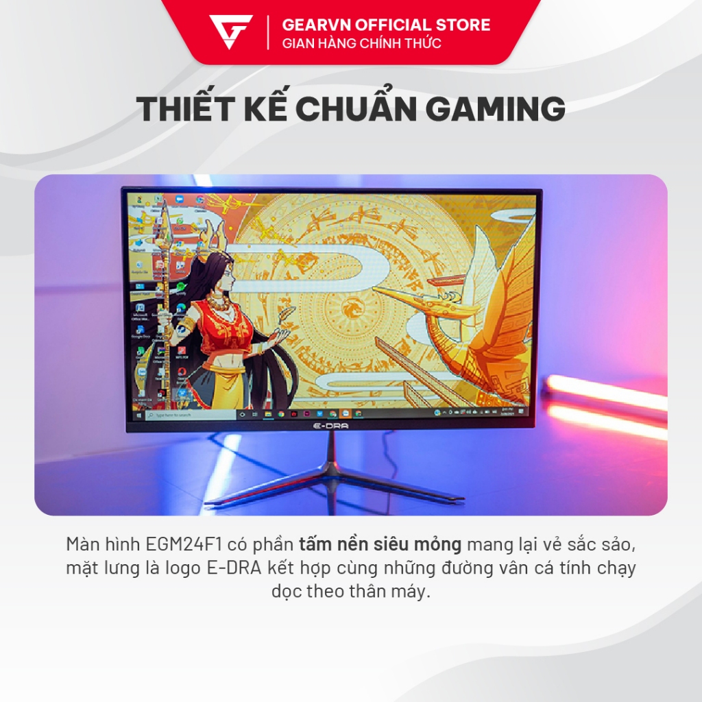 Màn hình E-DRA EGM24F1 24" IPS 144Hz chuyên game | BigBuy360 - bigbuy360.vn