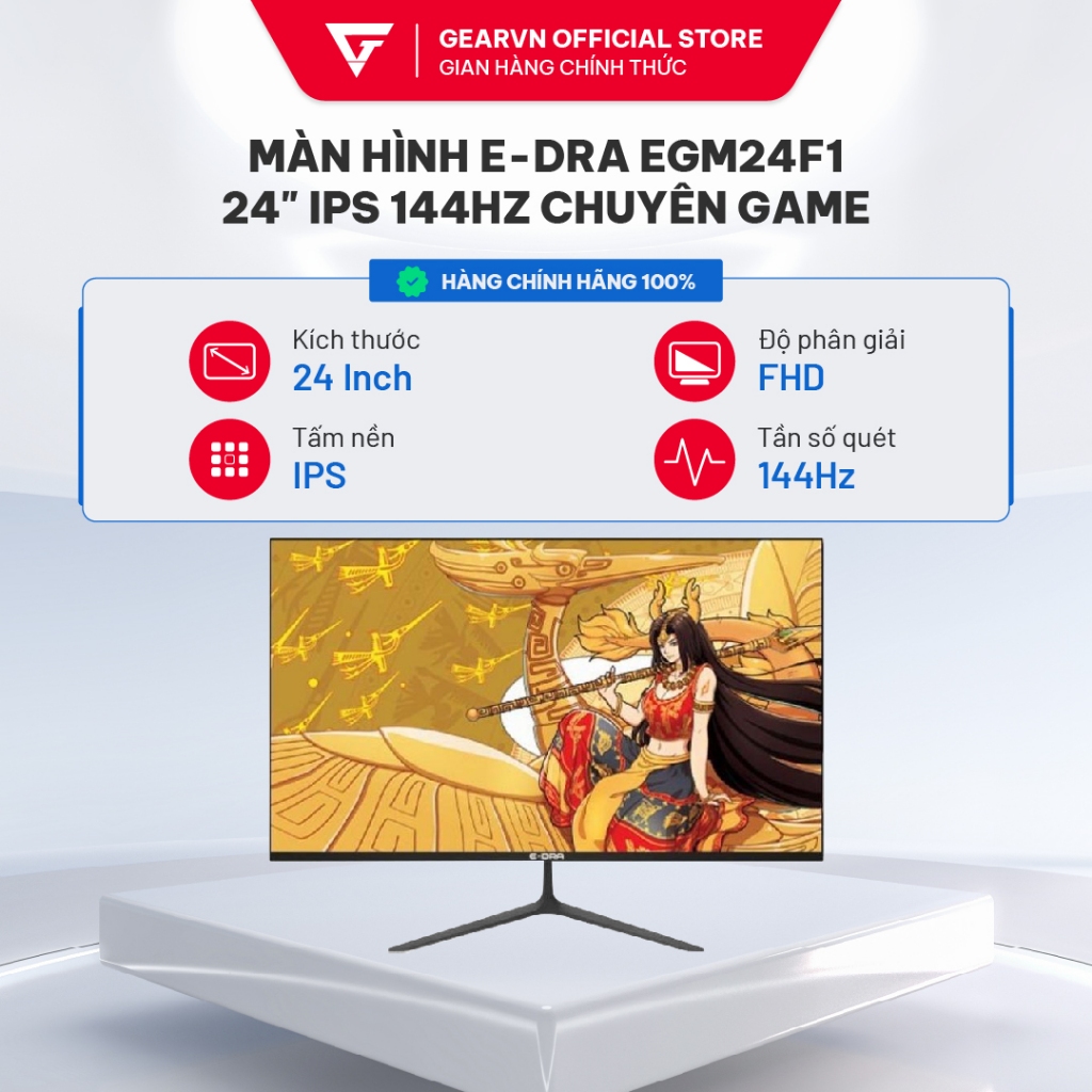 Màn hình E-DRA EGM24F1 24" IPS 144Hz chuyên game | BigBuy360 - bigbuy360.vn