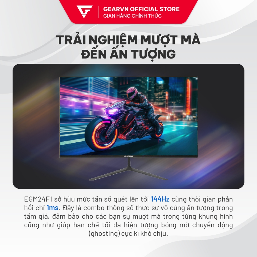 Màn hình E-DRA EGM24F1 24" IPS 144Hz chuyên game | BigBuy360 - bigbuy360.vn