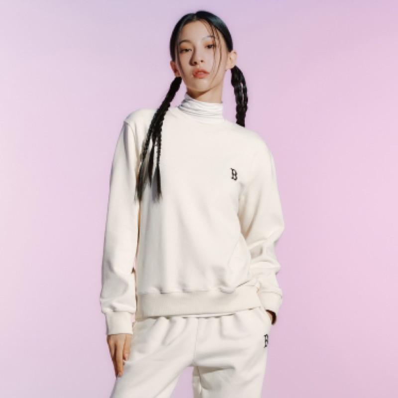 Áo Sweater Basic MLB Logo nhỏ Chính Hãng