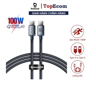 Cáp sạc nhanh cổng usb c sang usb type c pd 100w baseus cajy0006 cho samsung xiaomi macbook pro