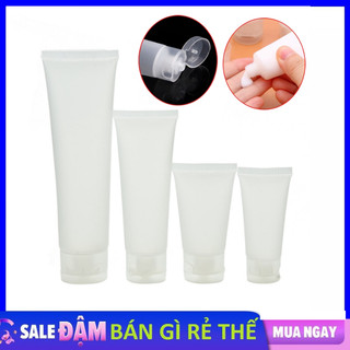 Bộ Tuýp Chiết Mỹ Phẩm Nhựa Loại Trong Nhiều Size Nắp Lật Tiện Dụng, Nhỏ Gọn Dễ Dàng Mang Theo Đi Du Lịch, Picnic