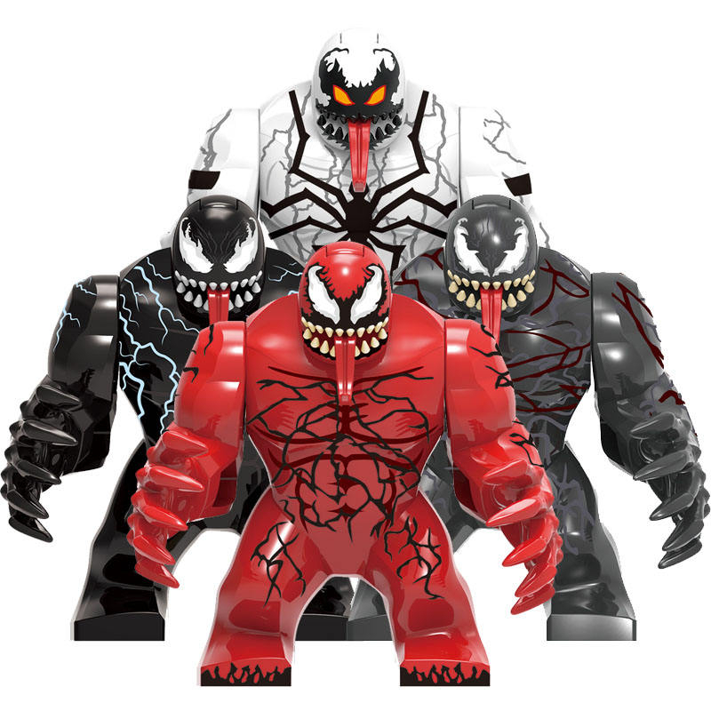 Đồ chơi lắp ghép Minifigure cỡ lớn Vũ trụ Marvel, Spider Man, Hulk, Venom, Gozilla - Mô hình lắp ráp nhân vật hoạt hình