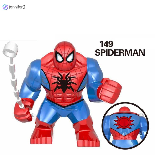Đồ chơi lắp ghép Minifigure cỡ lớn Vũ trụ Marvel, Spider Man, Hulk, Venom, Gozilla - Mô hình lắp ráp nhân vật hoạt hình