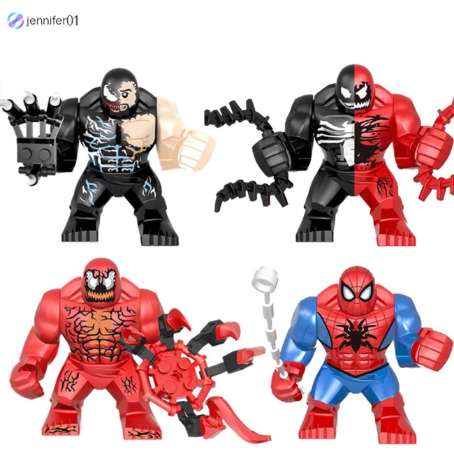 Đồ chơi lắp ghép Minifigure cỡ lớn Vũ trụ Marvel, Spider Man, Hulk, Venom, Gozilla - Mô hình lắp ráp nhân vật hoạt hình