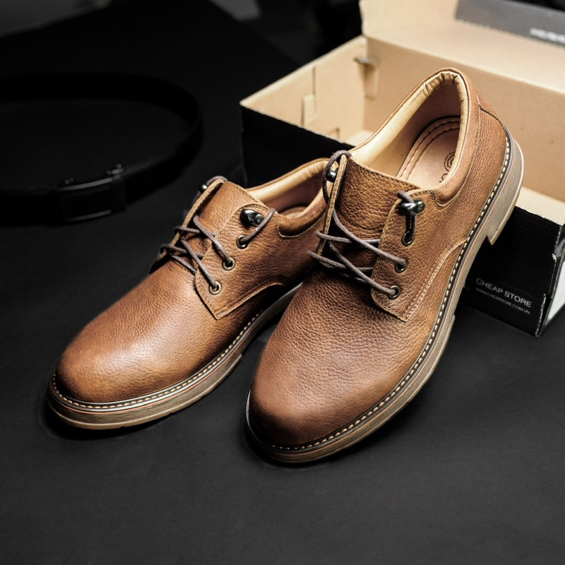 Giày đốc nam, giày đốc buộc dây da bò - Mã ĐS03