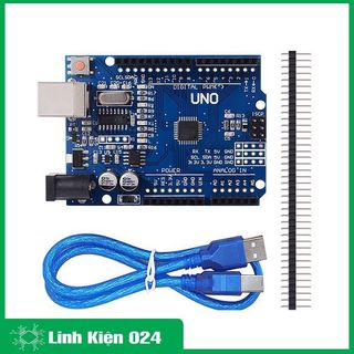 Kit Arduino Uno R3 chíp CH340G dán -tặng dây kết nối (BH 06 Tháng)