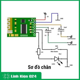 Module giải mã âm thanh MP3 3.7V bluetooth 4.0