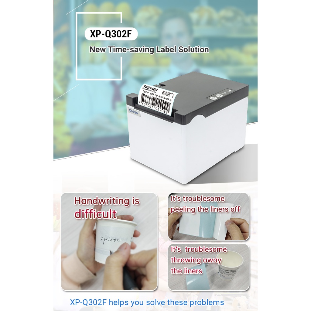 Máy in bill / in mã vạch Xprinter XP-Q302F Chính Hãng