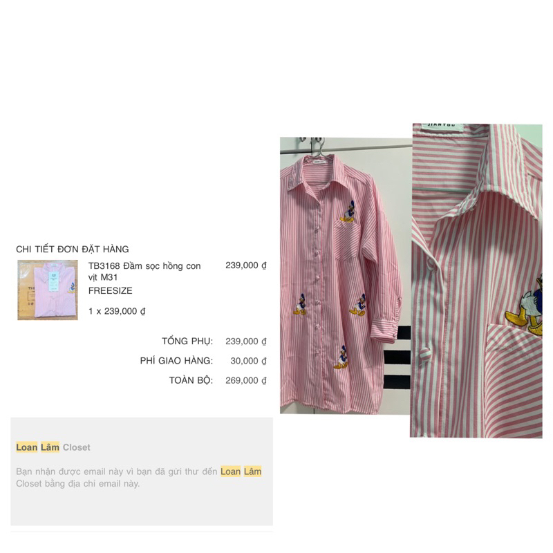 Thanh lý set váy Loan Lâm