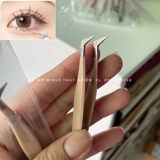 Nhíp nhọn gắn mi mũi cong