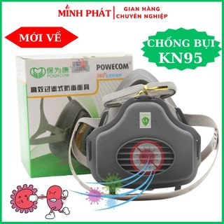 Mặt nạ chống bụi kn95 sơn nước minh phát 3200, mặt nạ phun thuốc trừ sâu,phun sơn,chống khói bụi