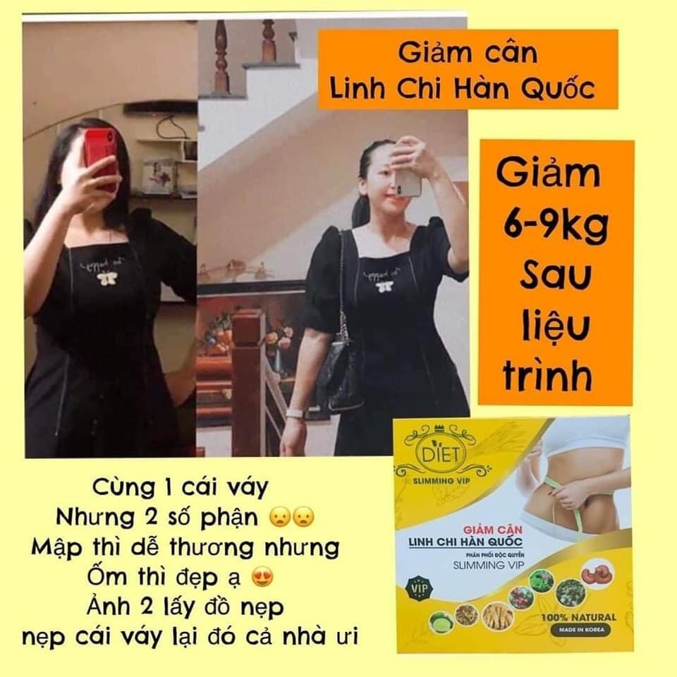 Giảm cân linh chi Vip hàn quốc chính hãng giảm 3-6kg Thiên Kim Store