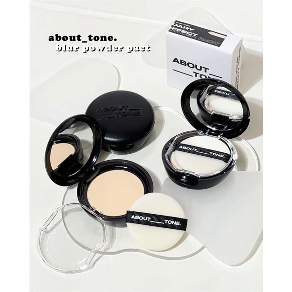 Phấn phủ nén che phủ tốt siêu mịn da Eglips About Tone Powder Pact
