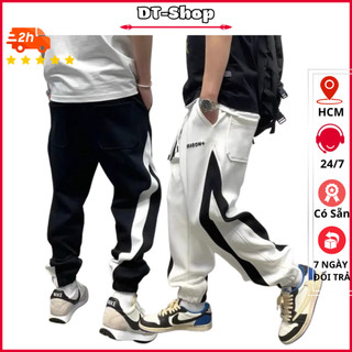 Quần Dài Nỉ DRAGON Kẻ Sọc Thể Thao Quần Jogger Uniex Ống Rộng Bo Gấu Chất Nỉ Tăm Dày Dặn Ấm Áp Co Dãn Tốt - dt_shop