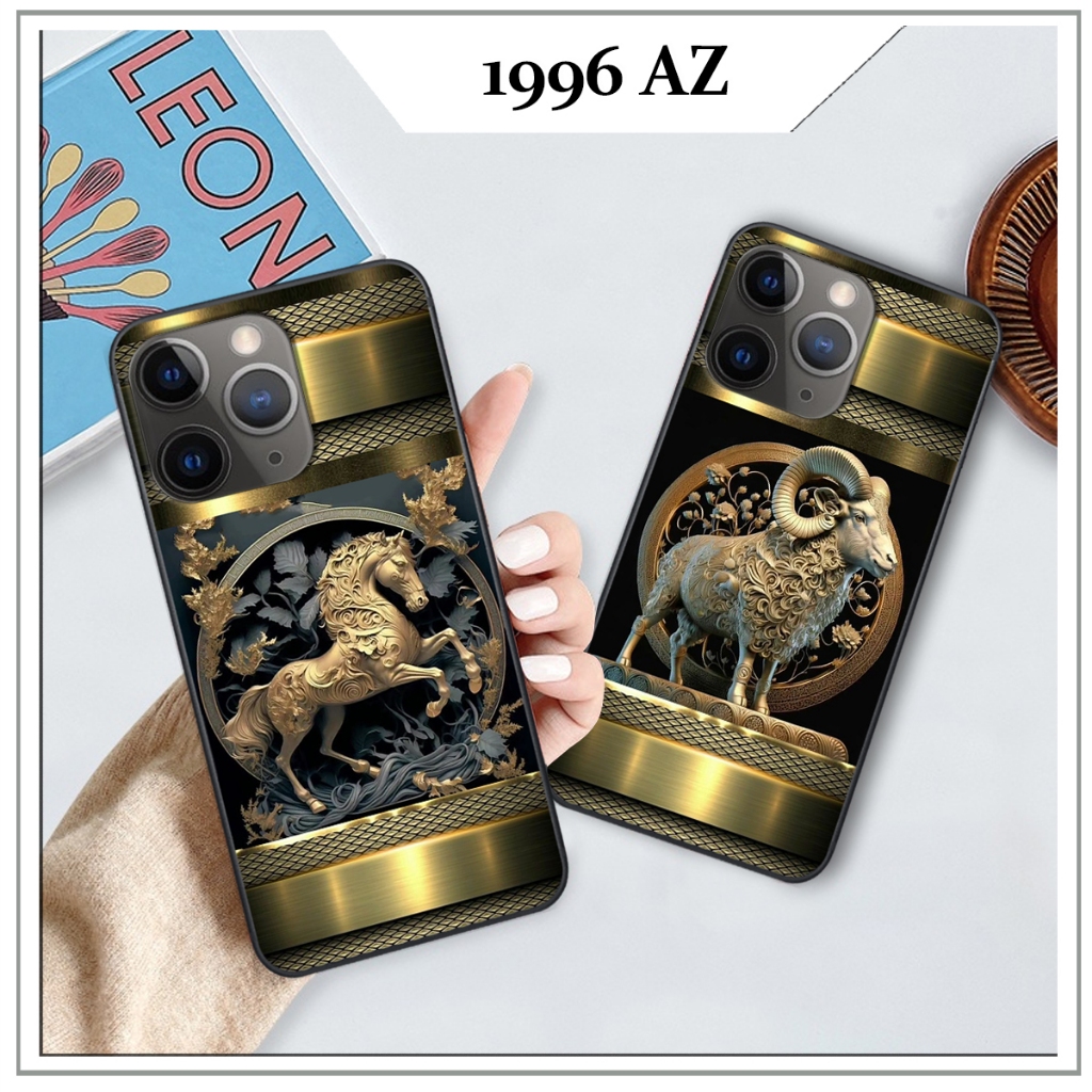 Ốp lưng điện thoại IPHONE 13 PRO/ 13 PRM/ 14PRO/ 14PRM viền dẻo mặt sau TPU cao cấp mẫu  12 con giáp in năm sinh theo yê