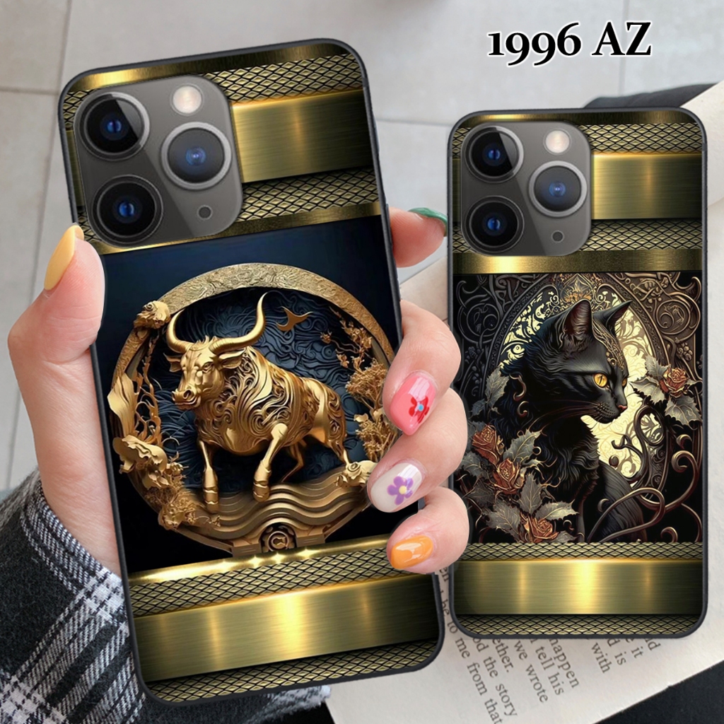 Ốp lưng điện thoại IPHONE 13 PRO/ 13 PRM/ 14PRO/ 14PRM viền dẻo mặt sau TPU cao cấp mẫu  12 con giáp in năm sinh theo yê