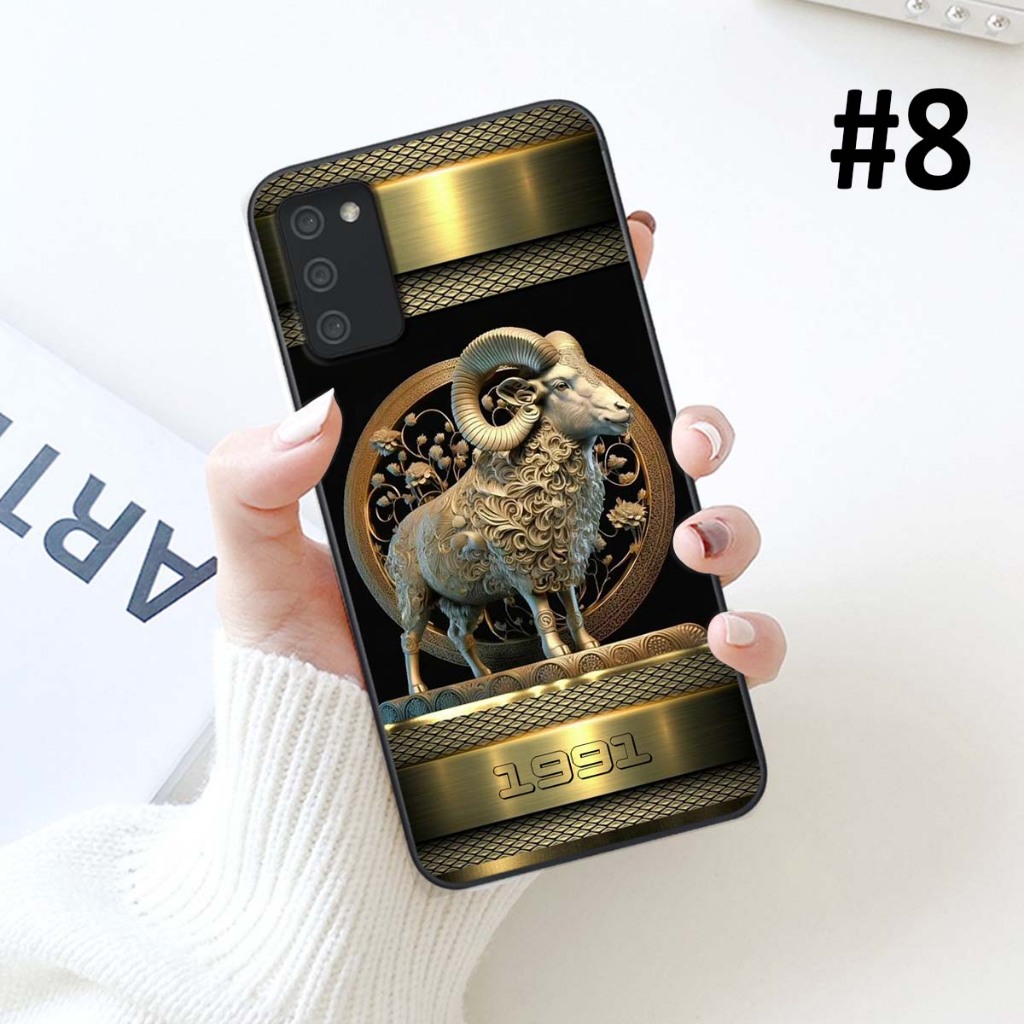 Ốp lưng Samsung A02s / A03s viền dẻo mặt sau TPU cao cấp mẫu  12 con giáp in năm sinh theo yêu cầu