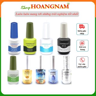 Sơn gel Base (liên kết) top (bóng) hàng vinimay sản phẩm dùng chăm sóc trang trí móng làm nail shop Hoangnam