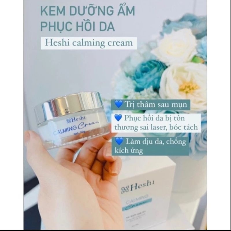 Kem dưỡng phục hồi Heshi Calming cream 30g giải pháp cho da bị tổn thương