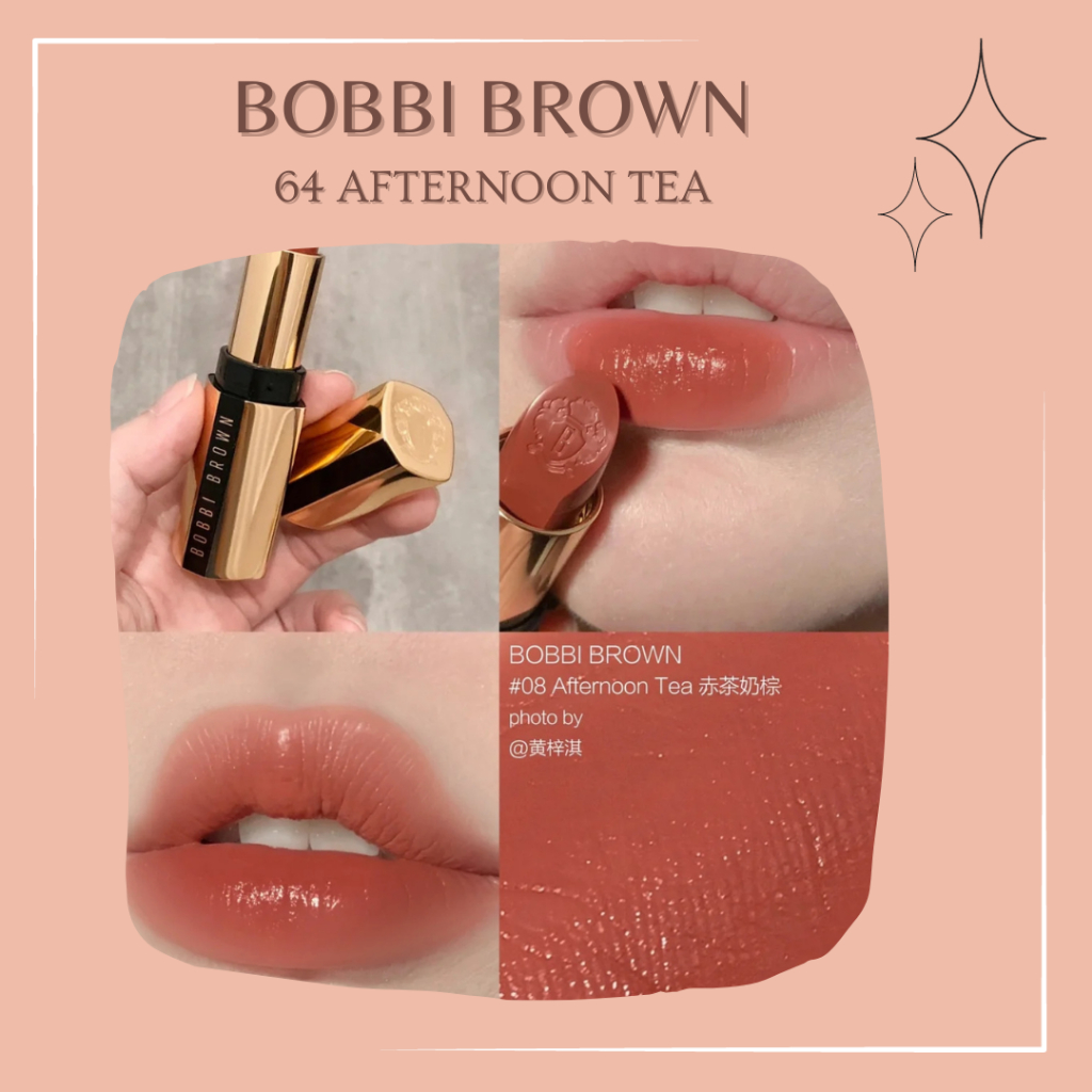 Son thỏi Bobbi Brown Luxe vỏ vàng khắc logo đầu son 3.5g