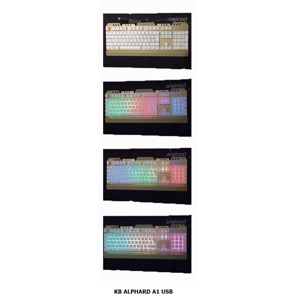 BÀN PHÍM GAME ALPHARD A1  LED, BÀN PHÍM GẢI CƠ, PHÍM MÁY TÍNH