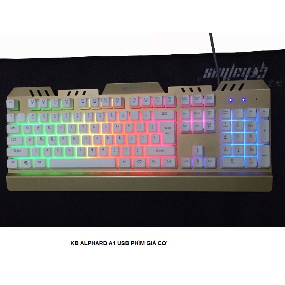 BÀN PHÍM GAME ALPHARD A1  LED, BÀN PHÍM GẢI CƠ, PHÍM MÁY TÍNH