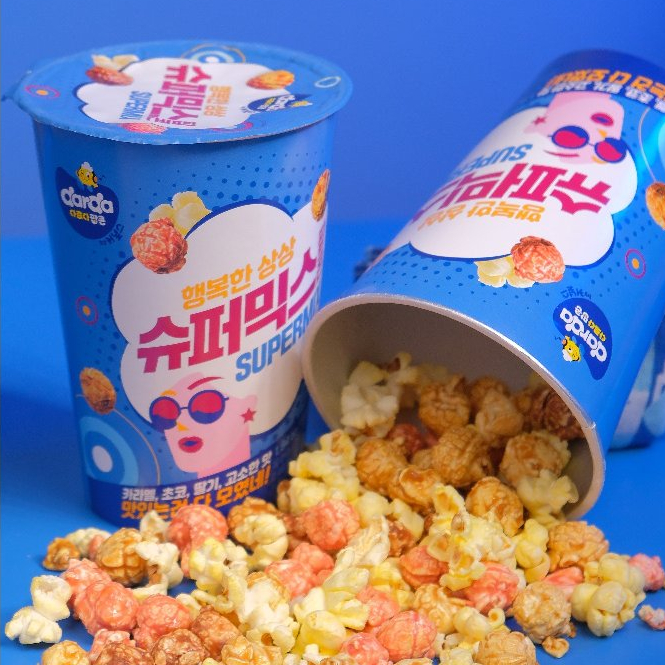 Bắp Rang Bơ Caramel Super Mix Hàn Quốc Darda 55g