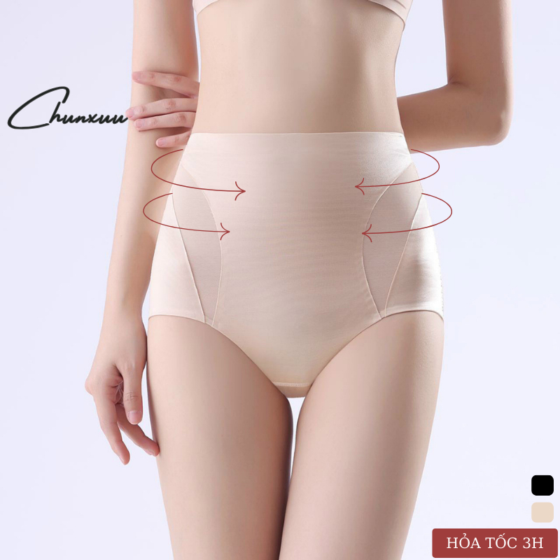 Quần gen bụng vải su lụa cao cấp vát lưới chéo CHUNXUU hỗ trợ định hình ôm bụng thon gọn nâng mông hiệu quả - GB34