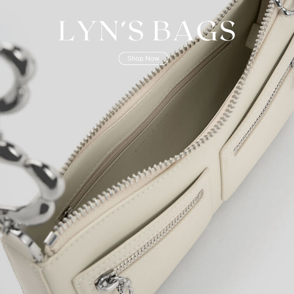 TÚI CÊ KA DÁNG KẸP NÁCH SIZE 24CM SẴN 2 MÀU ĐEN - KEM