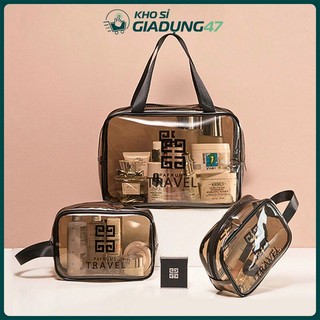 Bộ 3 túi đựng đồ cá nhân đồ du lịch trong suốt
