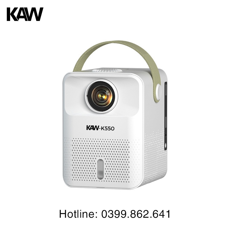 Máy Chiếu Mini KAW K550 Chính Hãng, Máy Chiếu Mini Tại Nhà Giá Rẻ, Full HD 1080, Hệ Điều Hành Android, Bảo Hành 12 Tháng