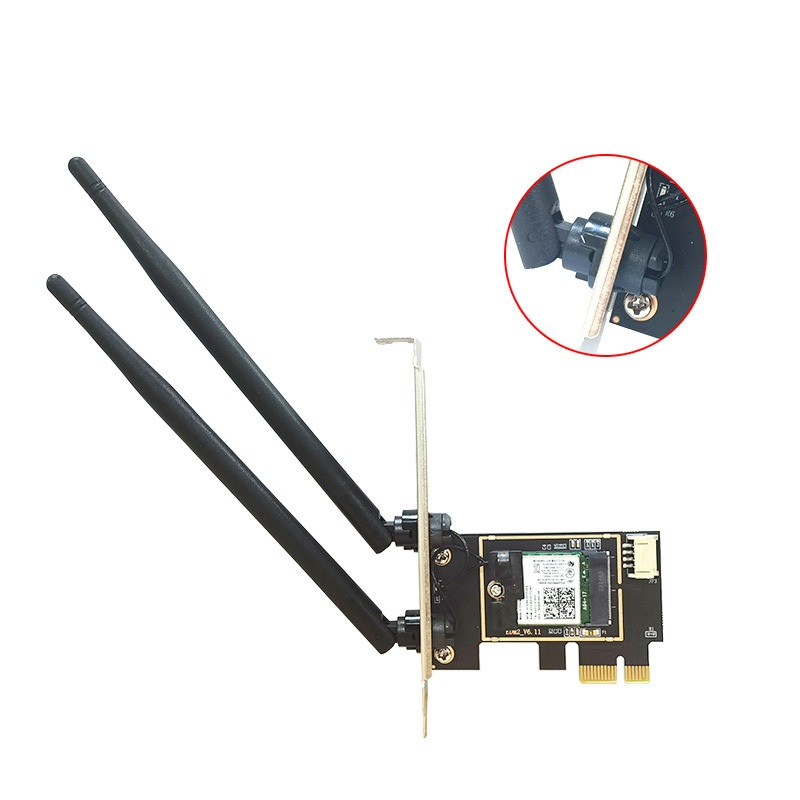 Card wifi PCI-E chuẩn AC tích hợp bluetooth cho máy tính bàn 7260AC - PK122 | BigBuy360 - bigbuy360.vn