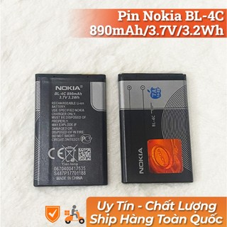 Pin Nokia BL-4C (890mAh, 3.7V, 3.2Wh) ,mới