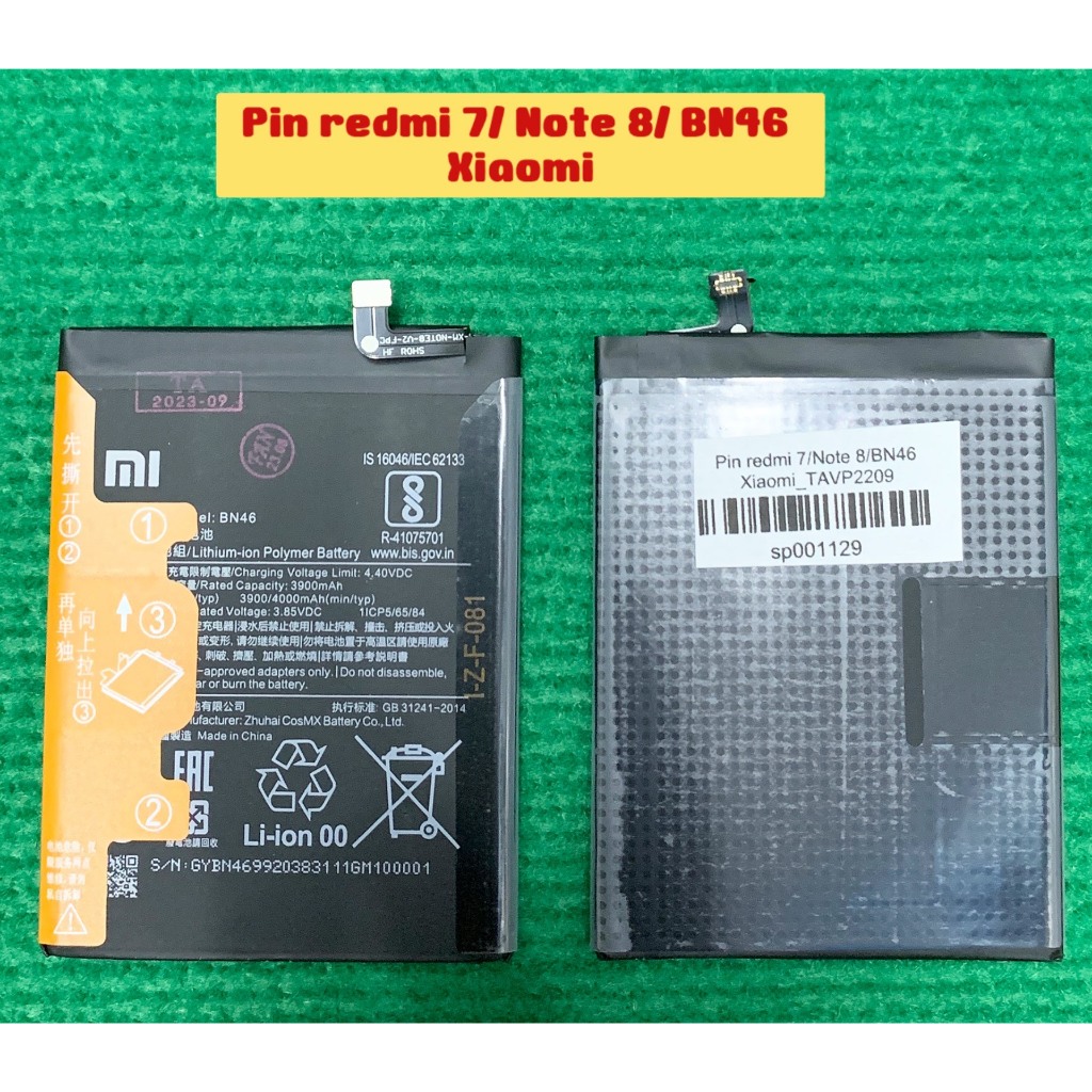 Pin BN46/Redmi 7/Note 8 -Xiaomi