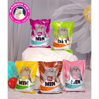 Combo 3 bịch cát min - hỏa tốc - cát vệ sinh cho mèo