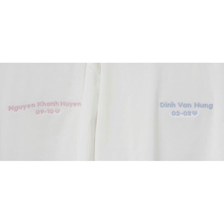 Thêu thêm 1 vị trí