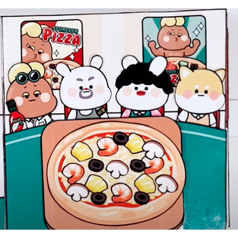 Tiệm pizza của chú gấu DUNDUN vui tính -Happyfunny