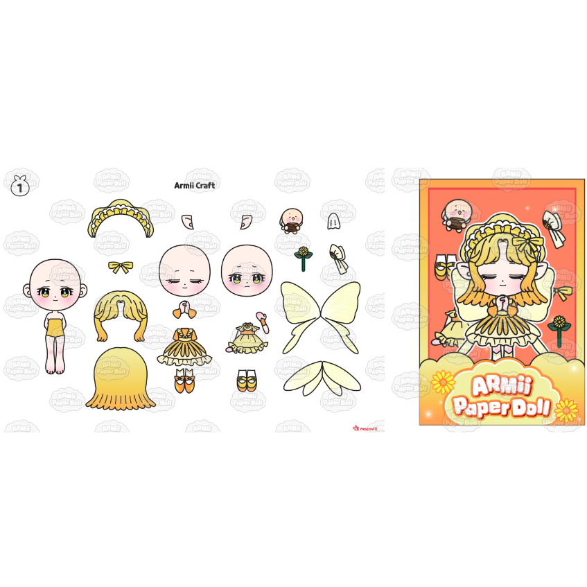 Búp bê giấy ami xinh đẹp CVT-Happyfunny