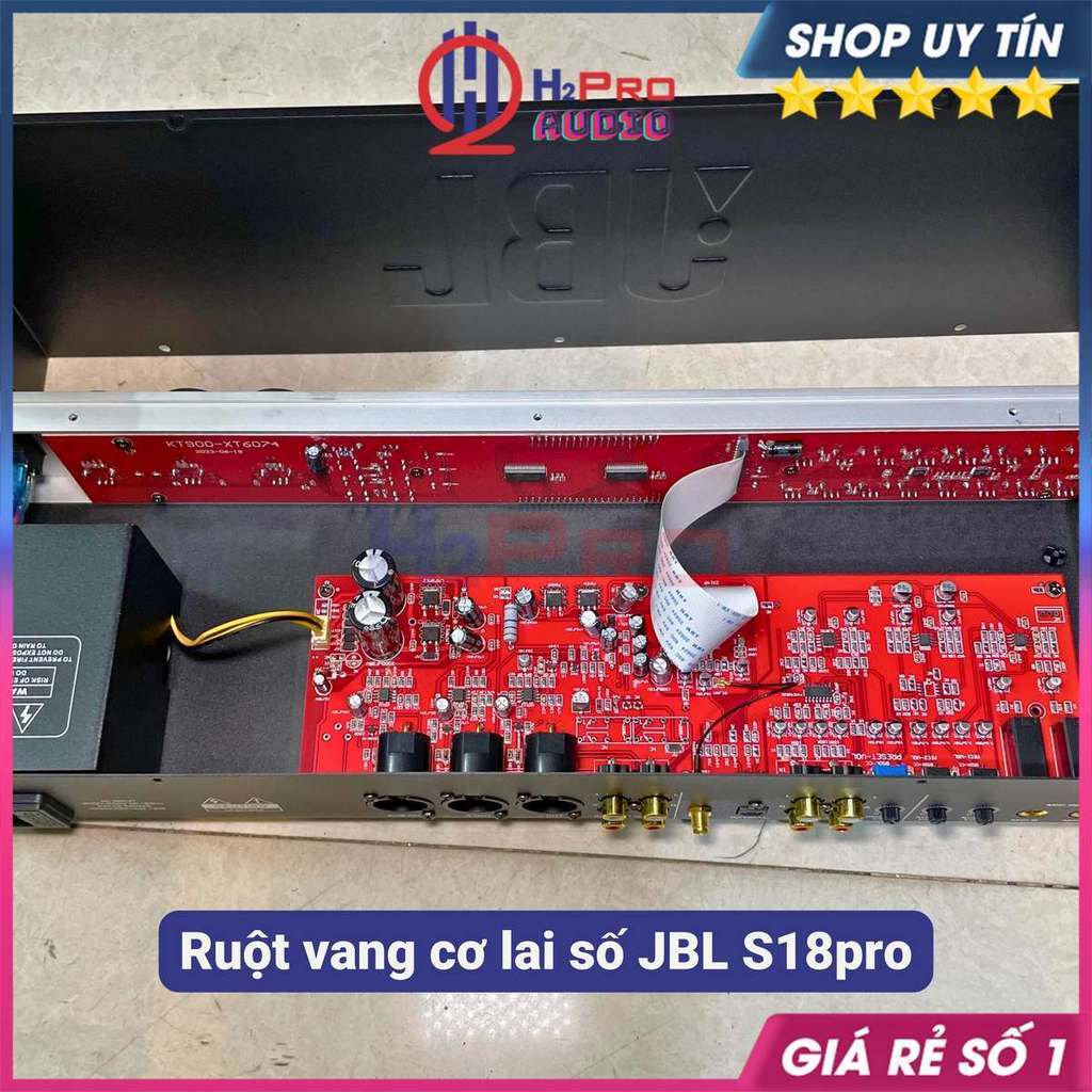 Vang Cơ Lai Số JBL S18Pro Chống Hú, Chip Âm Thanh Số 48Bit Dsp, Vang Karaoke JBL Bluetooth - Optical - AV - H2Pro Audio