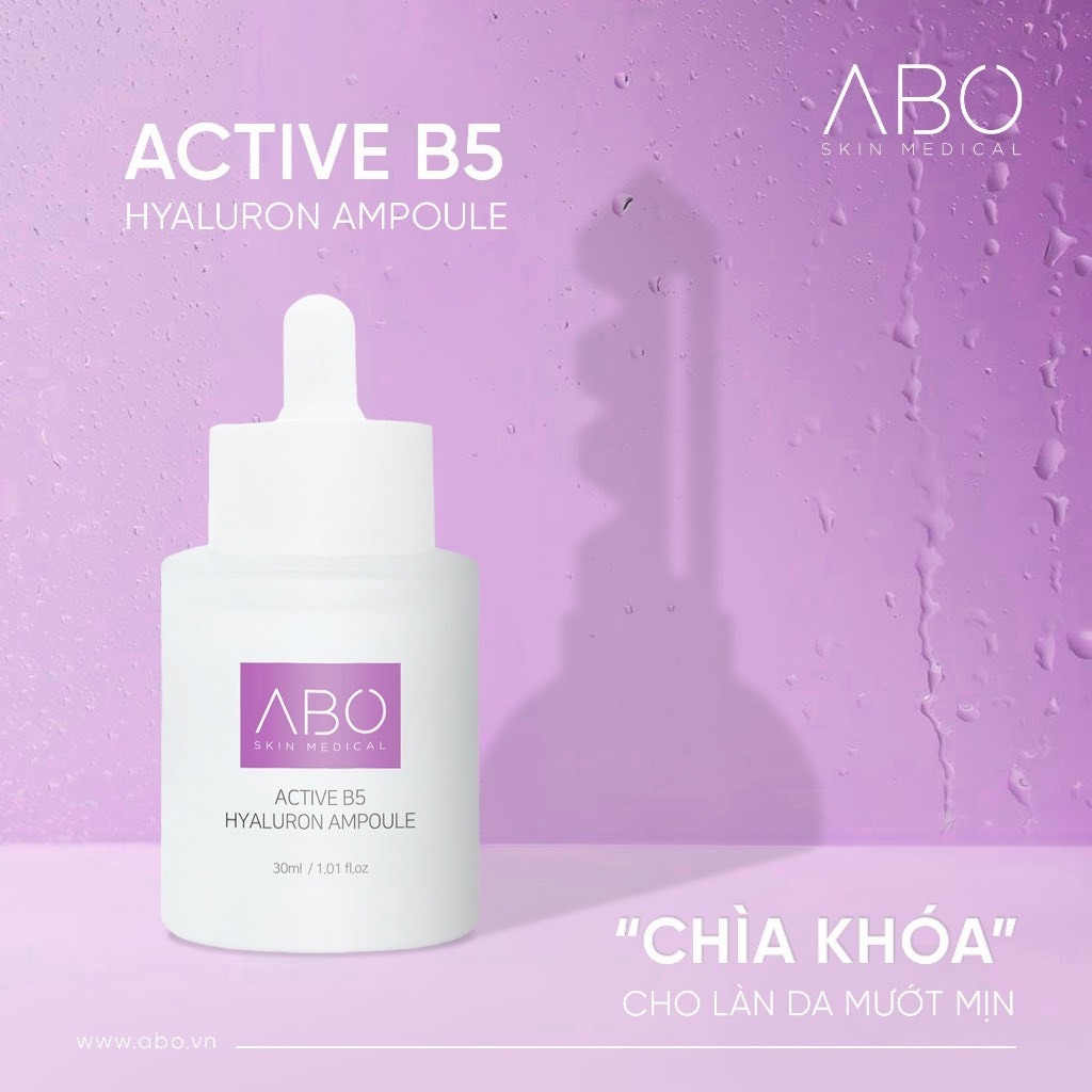 Serum ha b5 ABO - Phục hồi da, cấp ẩm, căng bóng da tức thì, đều màu da, chống lão hóa 30ml - USOLAB