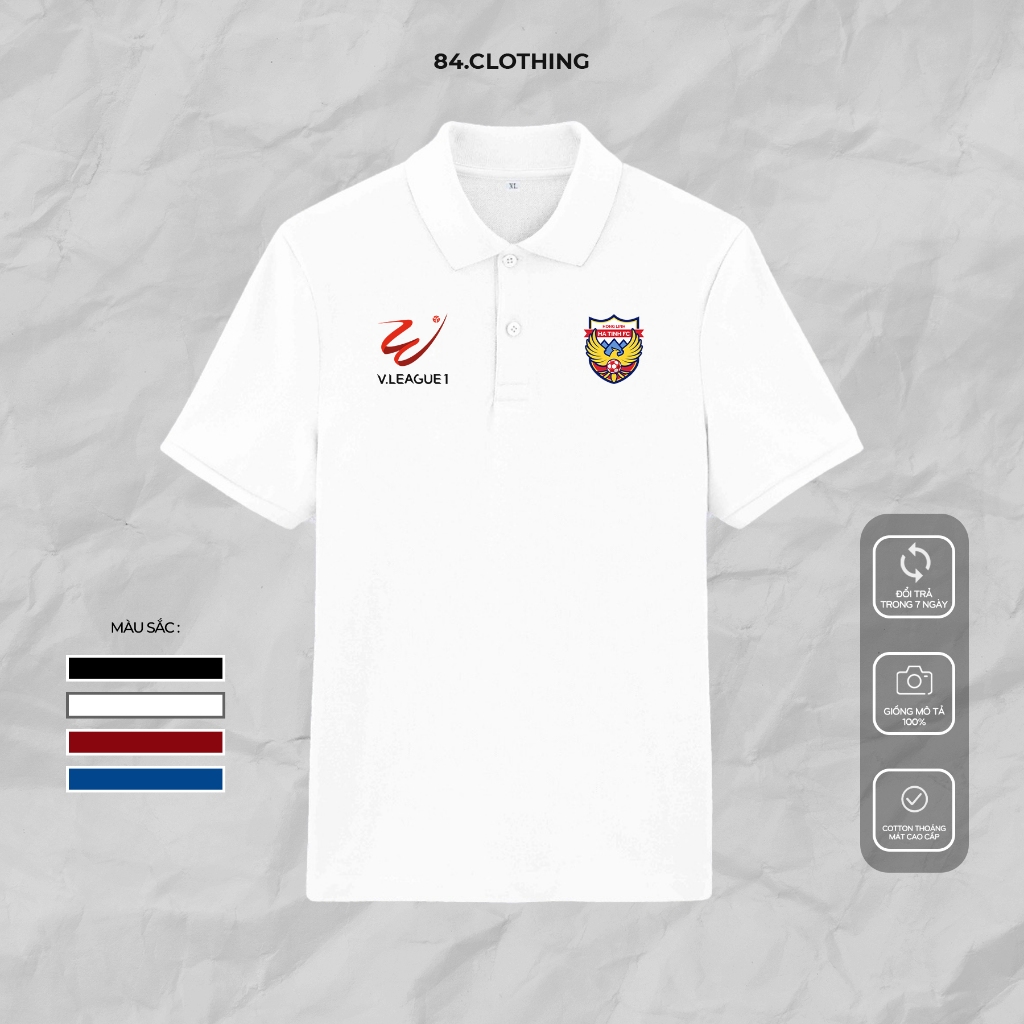 Áo polo HỒNG LĨNH HÀ TĨNH / V.LEAGUE chất siêu mát mềm mịn co dãn 84.CLOTHING