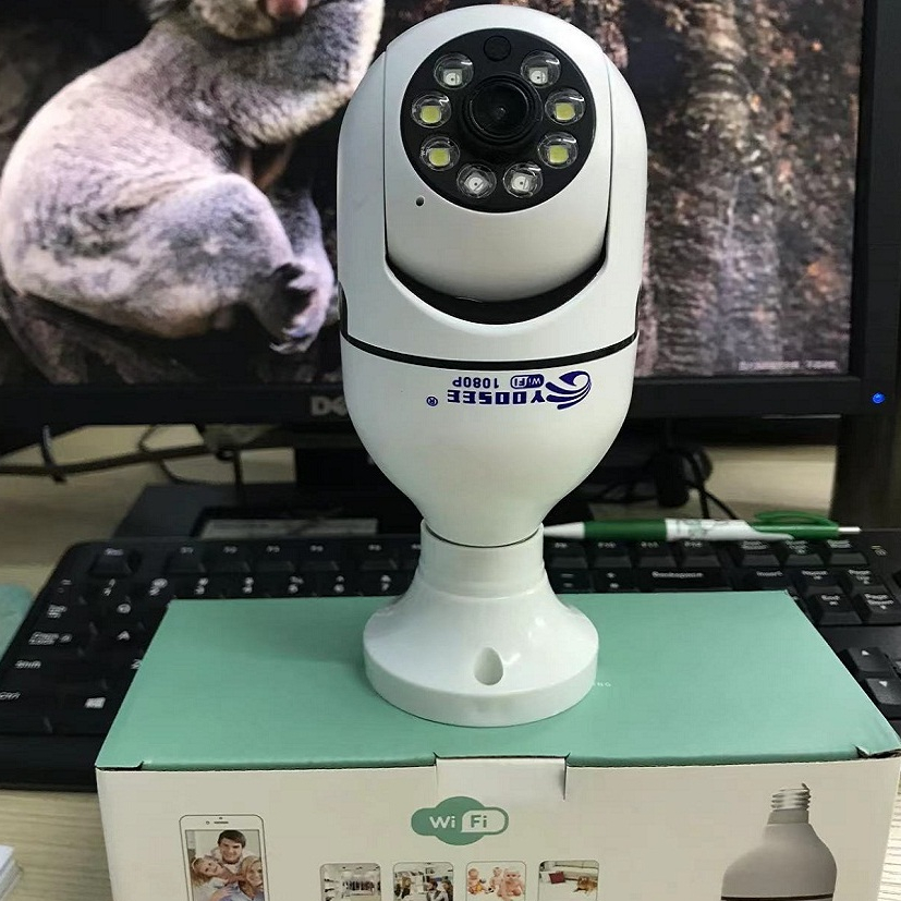 Camera Yoosee bóng đèn thế hệ mới 5.0MP - xoay 360 độ, xem đêm có màu, mẫu mới 2023 MÃ BÓNG ĐÈN