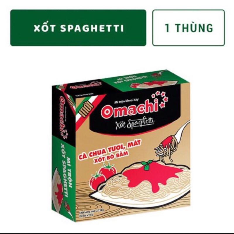 Mì Khoai Tây Omachi Sườn/Bò hầm 30 gói x 75g